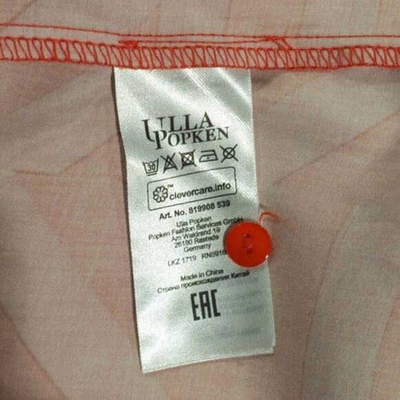 Ulla Popken Pink Mixed Strip Long Sleeve Midi Dress Work Office Funky Art 16 18 - Picture 12 of 15